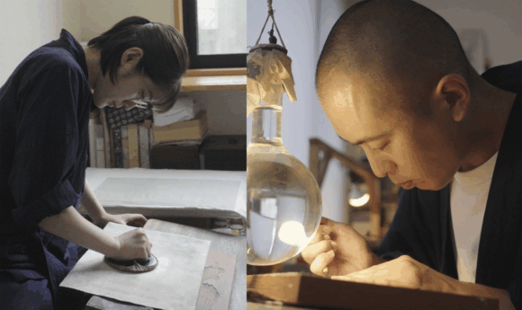 バレンと小刀　時代をつなぐ浮世絵物語